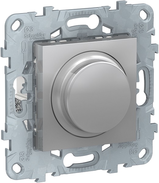 

Светорегулятор Schneider Electric NU551430 UnicaNew, алюминий, LED поворотно-нажимной, универсальный 5-200Вт, NU551430