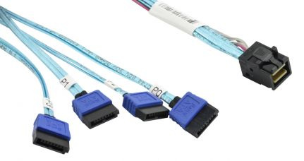 Изображение товара Amphenol RHS36-3395 кабельный разъем для мини SAS HD SFF-8643 4xSATA