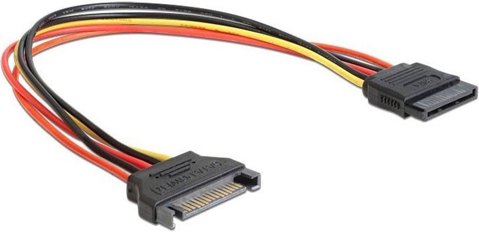 

Удлинитель Cablexpert CC-SATAMF-20CM кабеля питания SATA 15pin(M)/15pin(F), 20см, пакет, CC-SATAMF-20CM