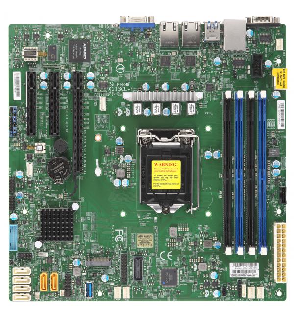 

Материнская плата mATX Supermicro MBD-X11SCL-F-B (LGA1151v2,C242,4*DDR4,6*SATA 6G RAID,M.2,3*PCIE,2*Glan,5*USB3.1,VGA) BULK, MBD-X11SCL-F-B