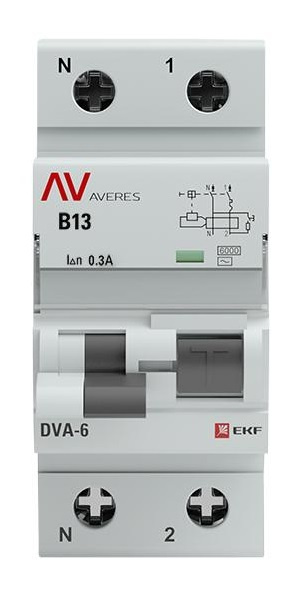 фото Автомат дифференциальный EKF rcbo6-1pn-13B-300-ac-av в Красноярске