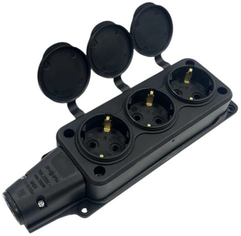 фото Удлинитель силовой iTOK i-CONNECT-COLOR-SUR-KG-325-1-44-20-BLACK-OR в Смоленске