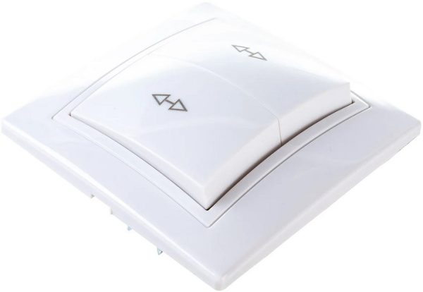 фото Переключатель двухклавишный  IEK EVK22-K01-10-DM в Казани