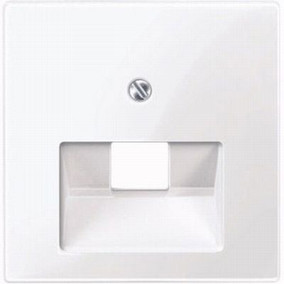 

Накладка Schneider Electric MTN296219 Merten SM розетки ТЛФ/компьютерной 1-ой наклонной, термопласт, IP20 (белый глянцевый), MTN296219