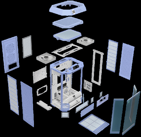 фото Корпус mini-ITX Thermaltake The Tower 300 Hydrangea в Красноярске