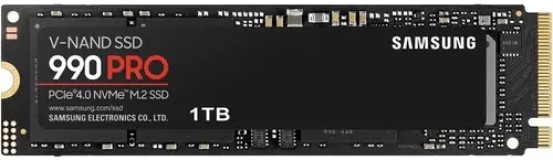 

Накопитель SSD M.2 2280 Samsung MZ-V9P1T0BW 990 PRO 1TB PCIe Gen 4.0 x4 NVMe 2.0 V-NAND 3-bit MLC 7450/6900MB/s IOPS 1200K/1550K MTBF 1.5M, MZ-V9P1T0BW