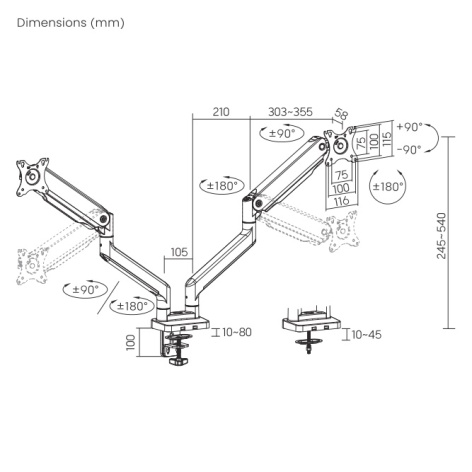 фото Кронштейн настольный Ultramounts UM731 в Екатеринбурге