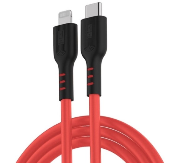 

Кабель интерфейсный ZMI GL870 USB Type-C to Lightning silicone Cable red (1m), GL870