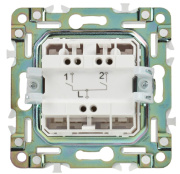 фото Выключатель двухклавишный  IEK SK-V20-0-10-K01