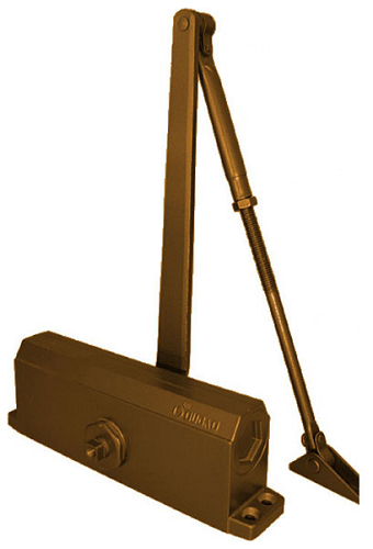 Изображение товара Доводчик двери Oubao E-603 бронзовый механизм для плавного закрывания