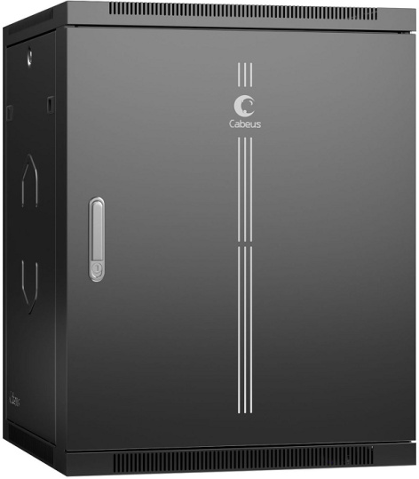 фото Шкаф настенный 19", 15U Cabeus SH-05F-15U60/45m-R-BK в Екатеринбурге