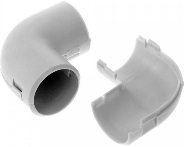 Изображение товара Соединитель промрукав PR.07520 для пластиковых труб 20 мм угол 90 градусов