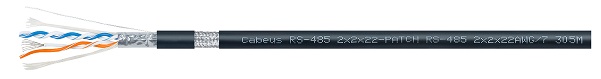 

Кабель интерфейсный Cabeus RS-485 2x2x22AWG/7 многожильный (patch), для внутренней и внешней прокладки, PVC, 305м, RS-485 2x2x22AWG/7