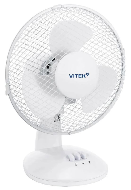 

Вентилятор настольный Vitek VTF-0910 22Вт скоростей: 3 белый, VTF-0910