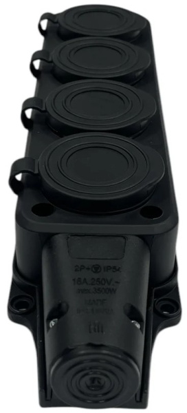 фото Удлинитель силовой iTOK i-CONNECT-COLOR-SUR-KG-325-4-54-25-BLACK-OR в Воронеже