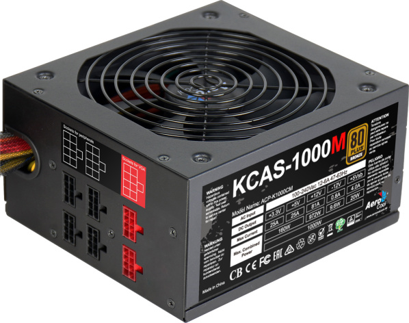 фото Блок питания ATX AeroCool KCAS-1000M