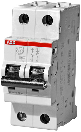 

Автоматический выключатель ABB 2CDS252001R0404 S202 2P 40А (С) 6kA, 2CDS252001R0404