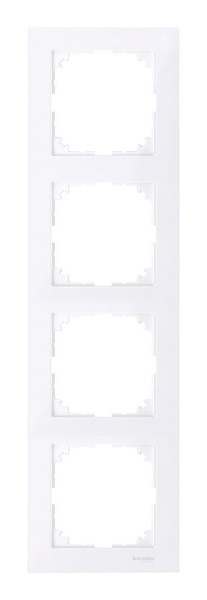 

Рамка Schneider Electric MTN4040-3625 4-ая бриллиантовый бел, MTN4040-3625
