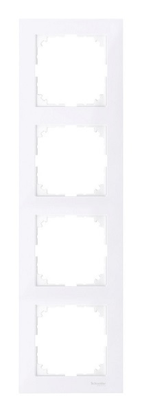 Изображение товара Рамка Schneider Electric MTN4040-3625 4 поста для монтажных систем серия Merten