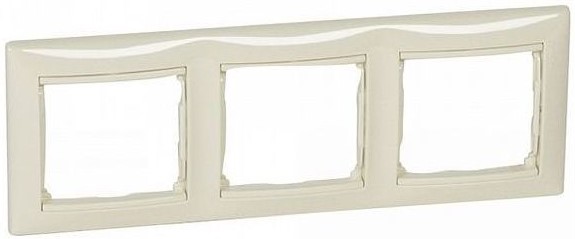 

Рамка Legrand 695633 Valena CLASSIC - 3 поста, горизонтальная, слоновая кость, 695633