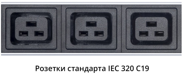 фото Блок розеток 19", 10 розеток Cabeus PDU-16-10S-10C19-B-T в Краснодаре