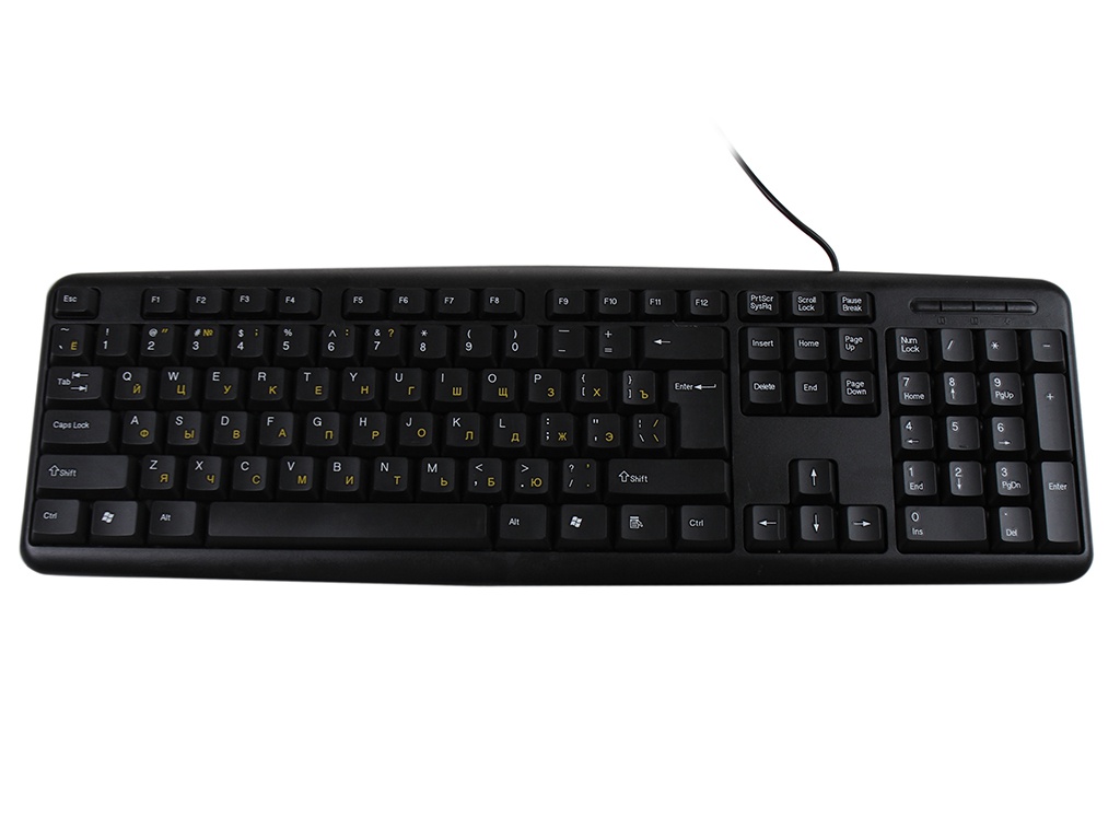 

Клавиатура Exegate LY-331L5 EX286178RUS USB, 104кл., Enter большой, шнур 2,55м, черная, OEM, LY-331L5