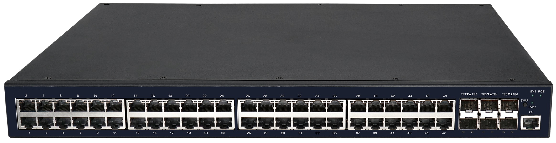 

Коммутатор PoE GIGALINK GL-SW-G304-54P 48x10/1001000Mb/s PoE, 6x1/10G SFP+, 1 Console MiniUSB. 2 слота блоков питания, 1U 19" бюджет PoE 740W (2 БП),, GL-SW-G304-54P