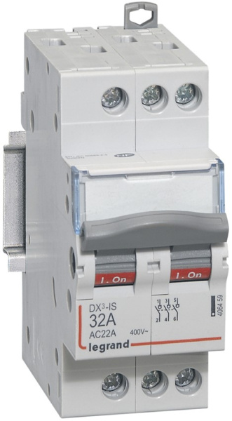 Изображение товара Выключатель-разъединитель Legrand 406459 для нагрузки 32 А, серия RX3