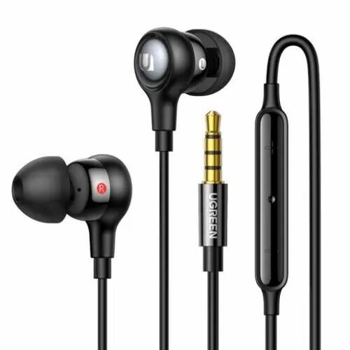 

Наушники UGREEN EP103 30637_ In-Ear Earphones with 3.5mm Plug, черный, EP103