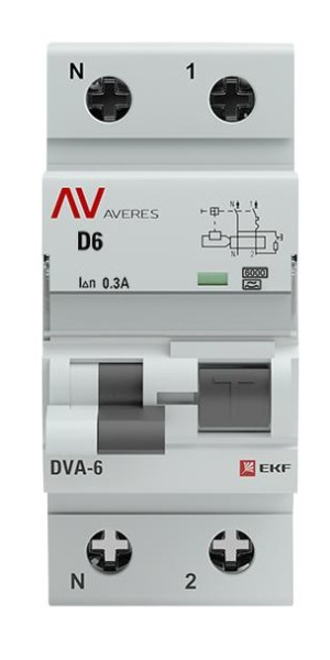 фото Автомат дифференциальный EKF rcbo6-1pn-6D-300-a-av в Перми