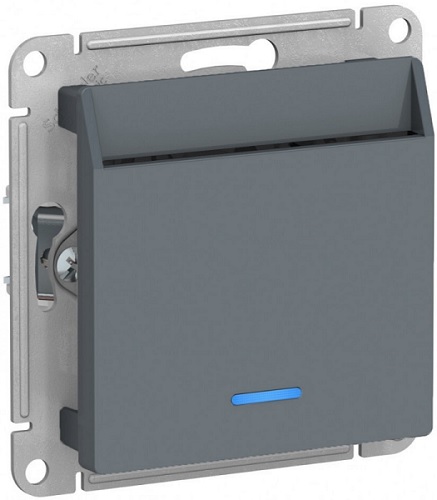 

Выключатель карточный Systeme Electric ATN000767 AtlasDesign 10А, без задержки времени, механизм, Грифель, ATN000767