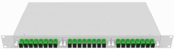 фото Кросс оптический стоечный  TopLAN КРС-Top-1U-24SC/A-OS2-GY в Красноярске
