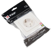 фото Розетка с заземлением EKF EXR16-028-10