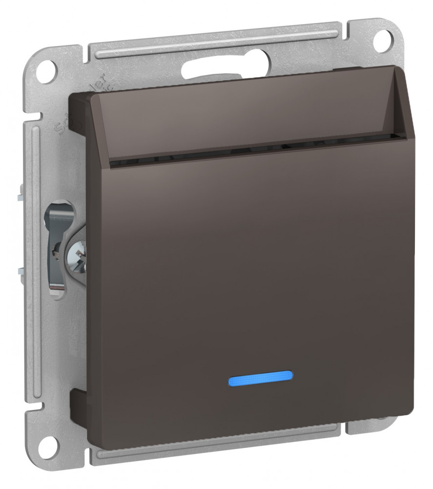 

Выключатель карточный Systeme Electric ATN000667 AtlasDesign 10А, без задержки времени, механизм, Мокко, ATN000667