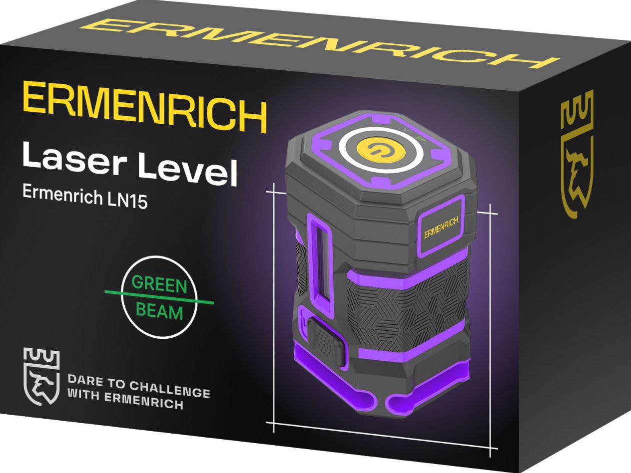 

Уровень лазерный Ermenrich 84650 PLUS LN15, 84650