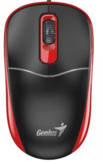 

Мышь Genius DX-111 31010034403 1200 dpi/оптический/3 кнопки/USB-A/кабель 1,5м/черно-красный, DX-111