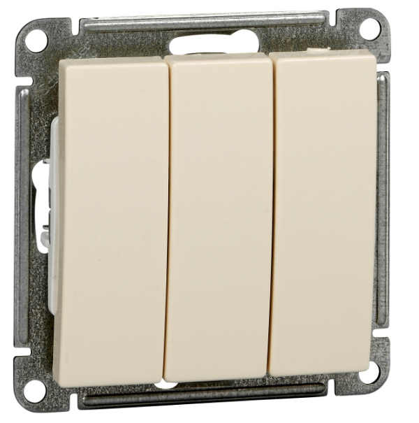 

Выключатель Schneider Electric VS0510-351-2-86 Wessen 59 3-клавишный, 10АХ бежевый, VS0510-351-2-86