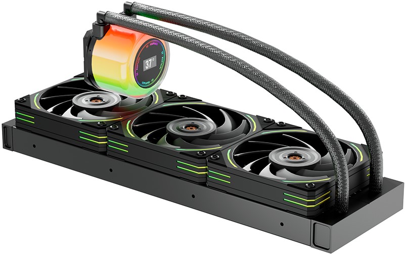 

Система охлаждения жидкостная 1STPLAYER CC-360-BK LGA115X/1366/2011/1700/AM5/AM4/AM3/AM2/FM1/FM2/FM3 (3*120mm, 800-2000rpm, 71.18CFM, 32.9dBA, 4-pin), CC-360-BK