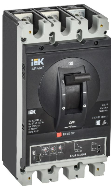 фото Автоматический выключатель в литом корпусе IEK AR-MCCB-3H-050-0400A-ELSC в Перми
