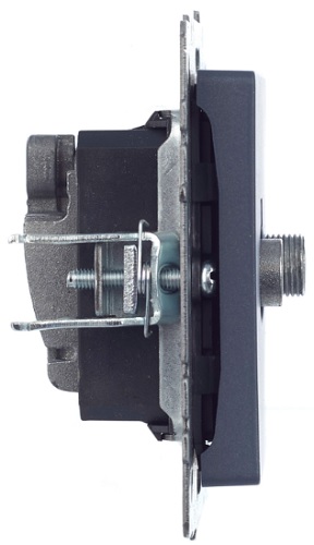 

Розетка телевизионная IEK BR-AF20-O-K35 BRITE TV+SAT РТВ/РСп12-БрМ Маренго, BR-AF20-O-K35