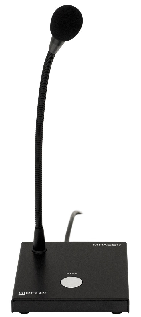 

Микрофон Ecler MPAGE1r цифровой пейджинговый на 1 зону для серий DAM614, MIMO88, CA, HMA, MPAGE1r