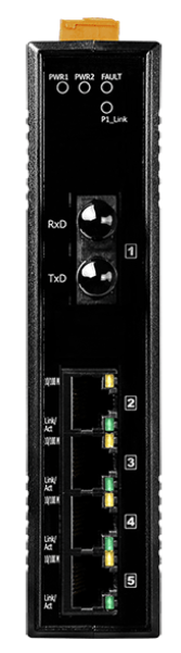 

Коммутатор ICP DAS NS-205AFT-T CR Multi-mode, ST Connector, 4-port 10/100 Mbps with 1 Fiber port Switch (RoHS), NS-205AFT-T CR