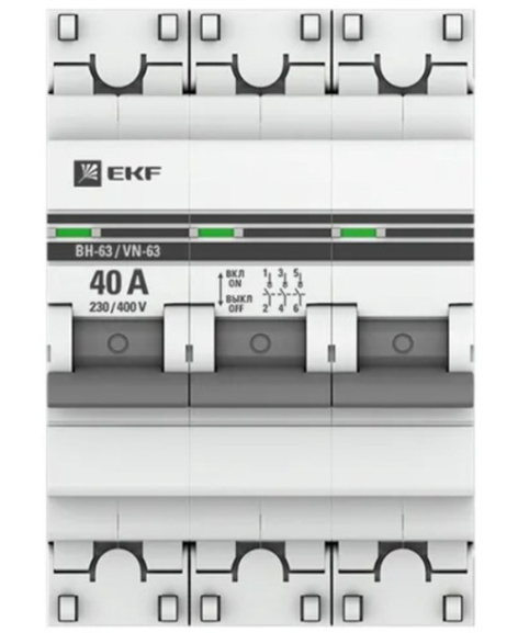 фото Выключатель нагрузки EKF SL63-3-40-pro