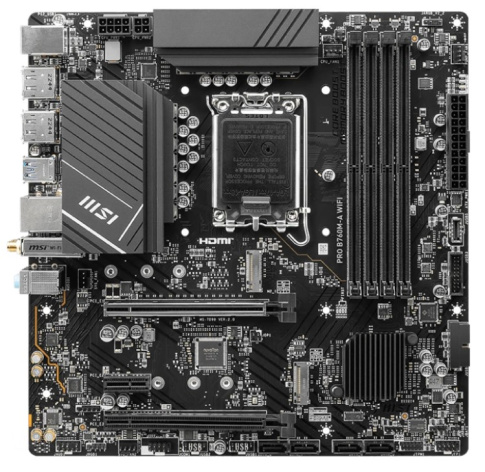 фото Материнская плата mATX MSI PRO B760M-A WIFI в Екатеринбурге