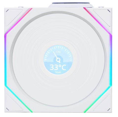 

Вентилятор для корпуса Lian Li G99.12TL1W1W.R0 120mm, 200-2600rpm, 90.1CFM, 33dBa, G99.12TL1W1W.R0