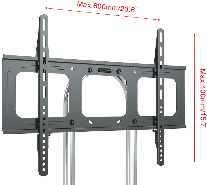 

Стойка напольная Cactus CS-ST04H черная 37"-70" макс.45кг напольный мобильный, CS-ST04H