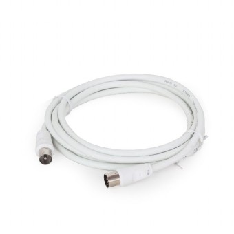 

Кабель видео Cablexpert CCV-515-W , Coaxial M/F, белый, 1.8м, CCV-515-W