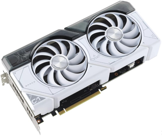 фото Видеокарта ASUS GeForce RTX 4070 DUAL WHITE OC (DUAL-RTX4070-O12G-WHITE)