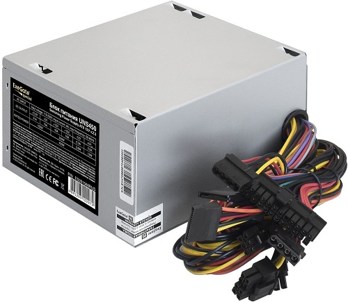 

Блок питания ATX Exegate UNS450 ES261568RUS-PC 450W, PC, 12cm fan, 24p+4p, 6/8p PCI-E, 3*SATA, 2*IDE, FDD + кабель 220V в комплекте, UNS450