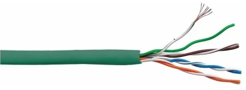 

Кабель витая пара U/UTP 5 кат. 4 пары Lanmaster LAN-5EUTP-HFLT-GN нг(А)-HFLTx, зеленый, 305м в кат., LAN-5EUTP-HFLT-GN